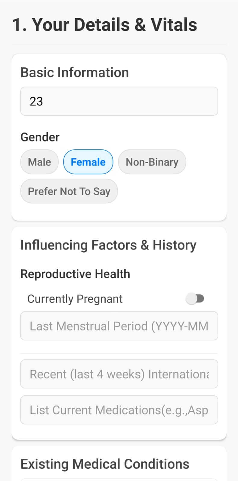 App screenshot