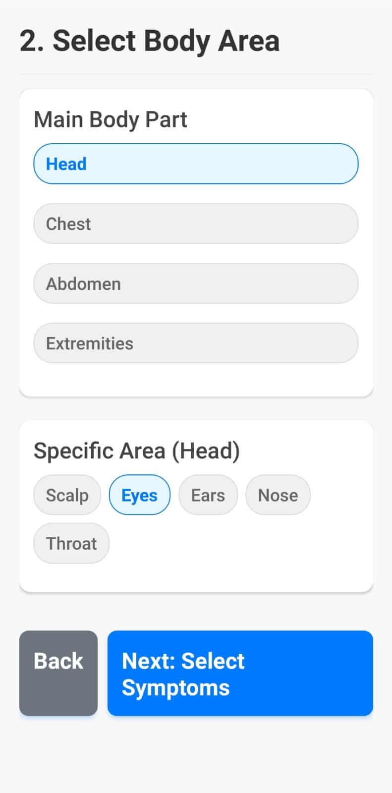 App screenshot